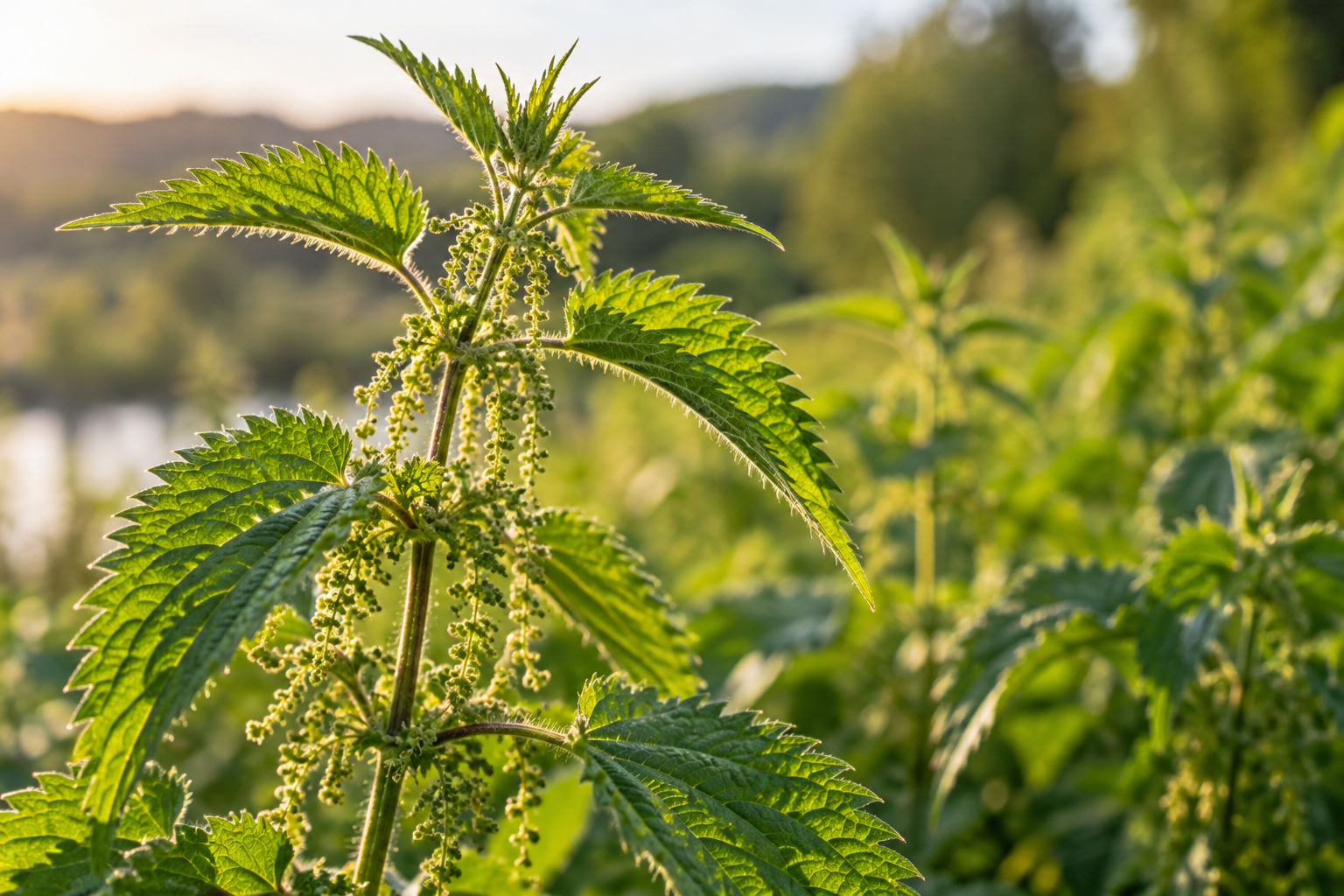 Ortie dioïque (Urtica dioica) dans son milieu naturel